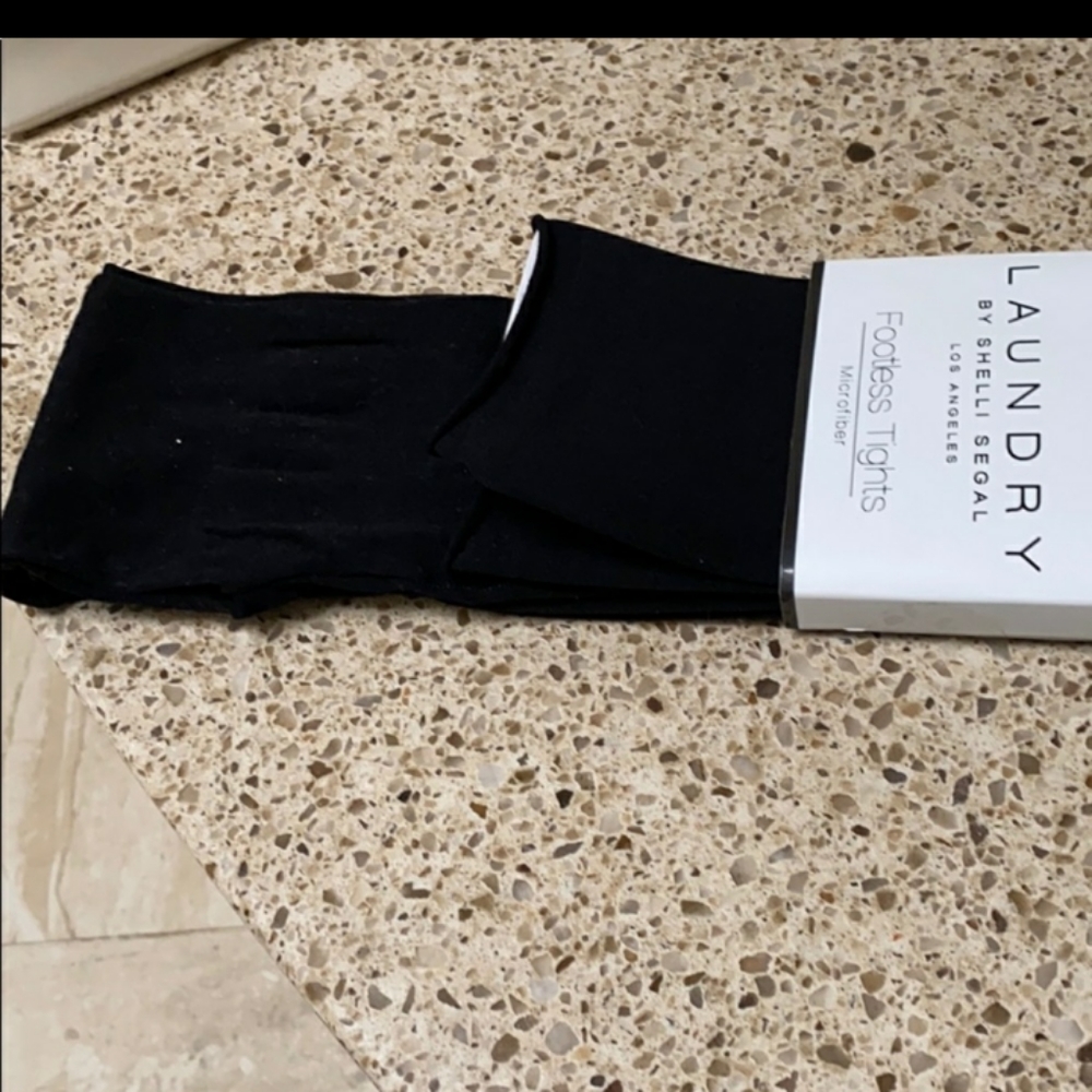 LAUNDRY by Shelli Segal Footless Tights size Large - Picture 4 of 4